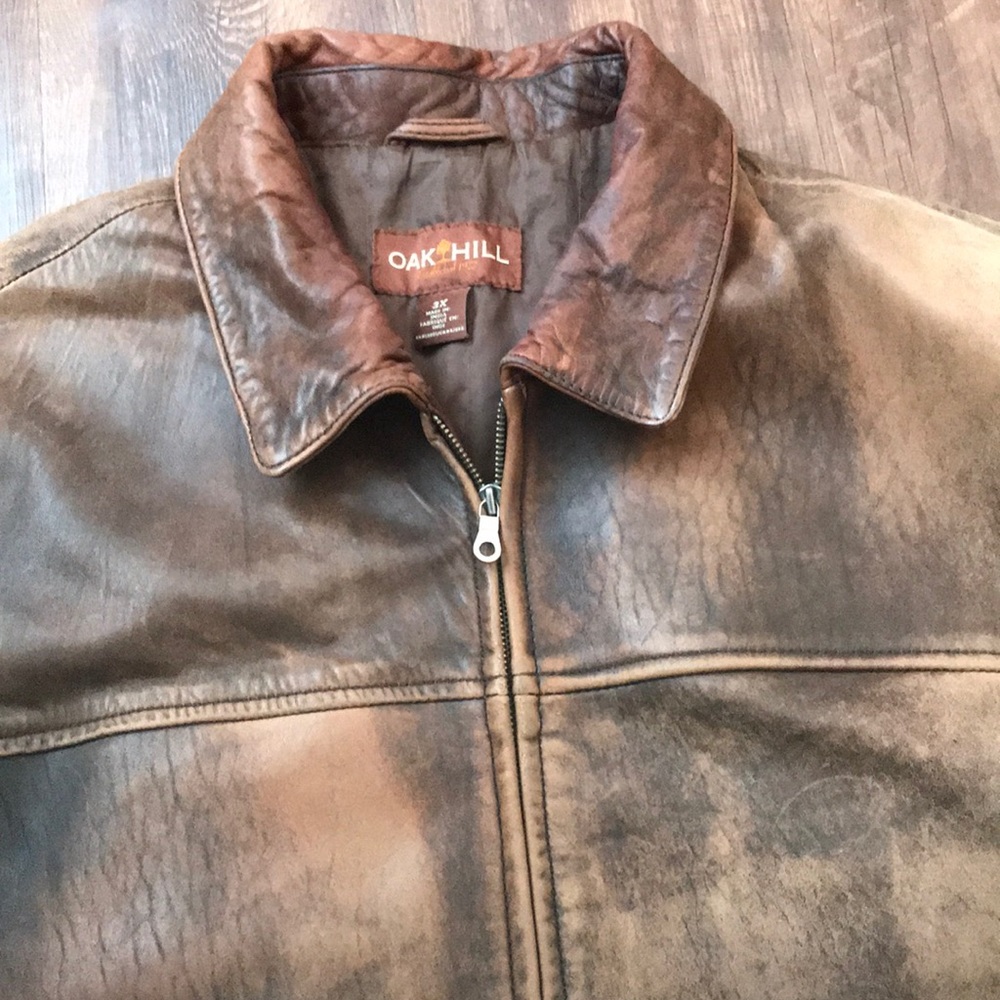 Men’s Leather Jacket- 3X